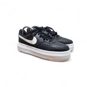 Nike Court Vision Alta Black/White Sneakers - Women's Size 9.5 New Without Box